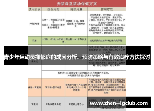 青少年运动员抑郁症的成因分析、预防策略与有效治疗方法探讨 青少年运动员抑郁症的成因分析、预防策略与有效治疗方法探讨