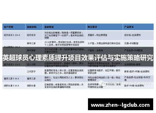 英超球员心理素质提升项目效果评估与实施策略研究
